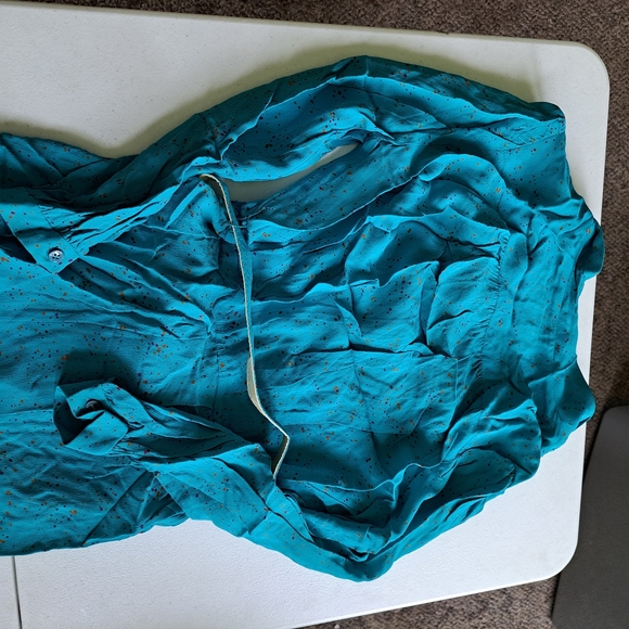 Vintage Z Warren Turquoise Jumpsuit - Picture 9 of 9